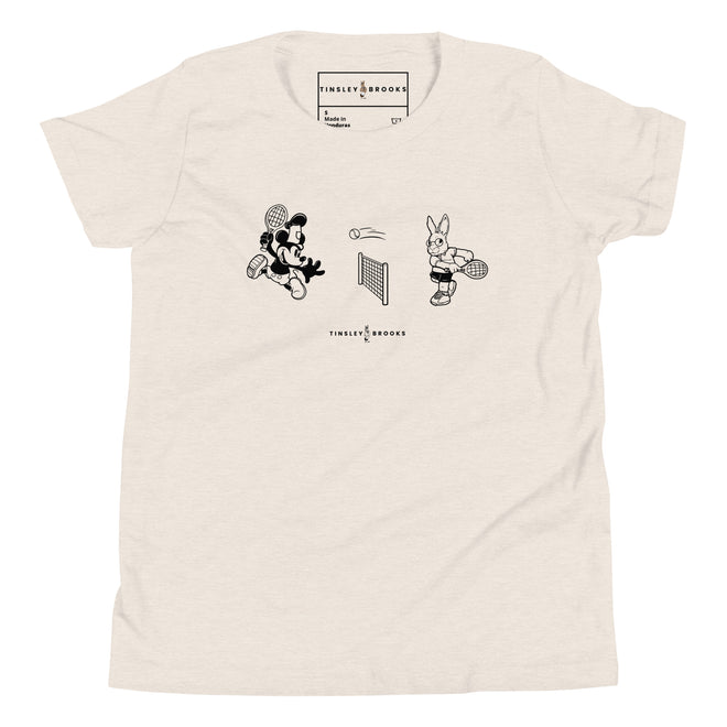 LITTLE TINSLEY STEAMBOAT WILLIE VS TINSLEY BUNNY TENNIS TEE