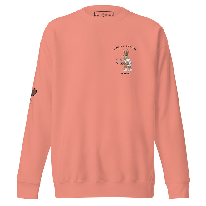 TINSLEY BROOKS BUNNY TENNIS SWEATSHIRT