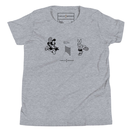 LITTLE TINSLEY STEAMBOAT WILLIE VS TINSLEY BUNNY TENNIS TEE